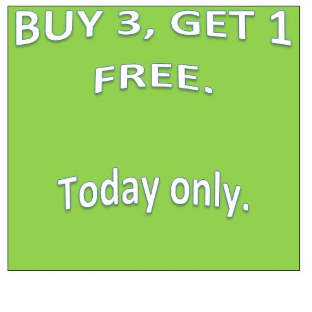 SALE!!! buy 3 get 1 free        J&A